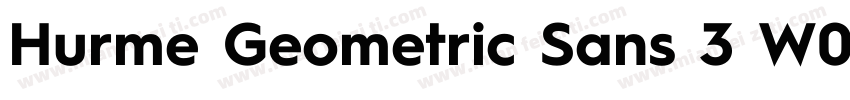 Hurme Geometric Sans 3 W01 Rg字体转换